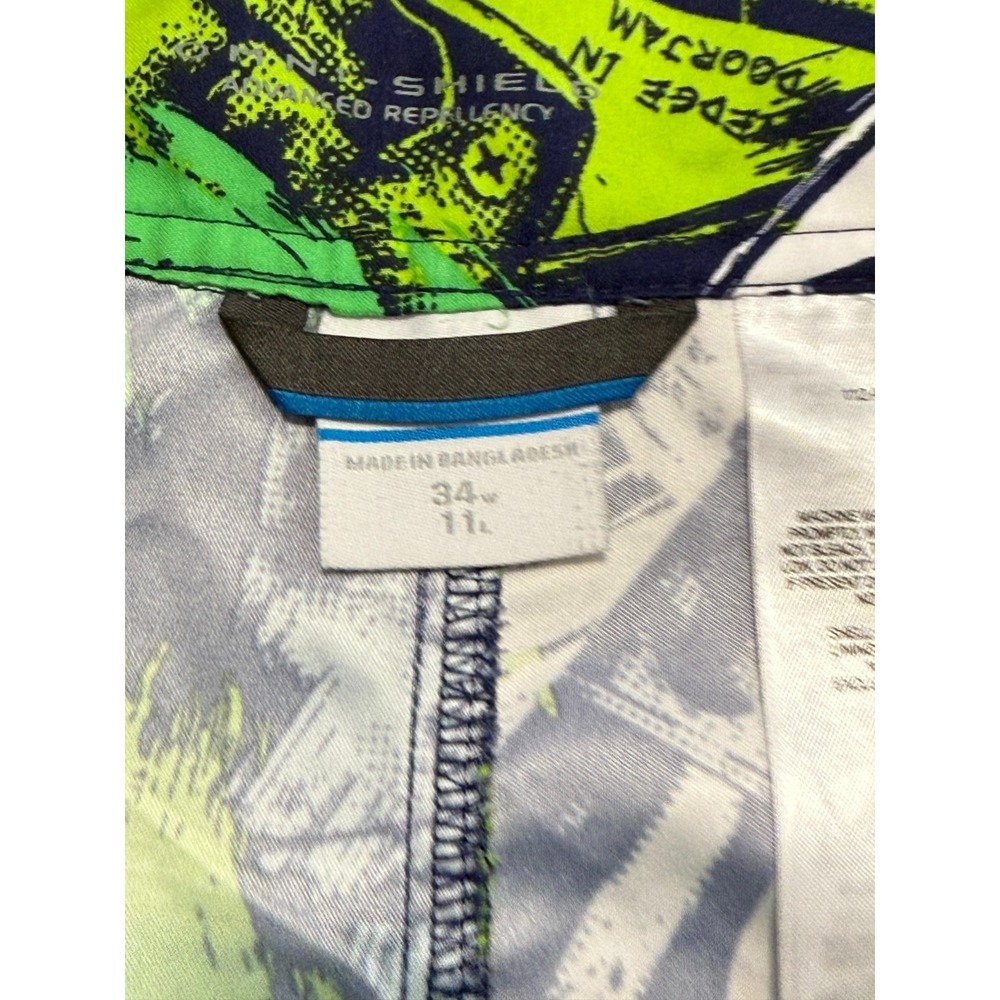 Columbia Shorts Men's Size 34x11 Multicolor Swim Trunks Drawstring Beach Bottles - Picture 7 of 16